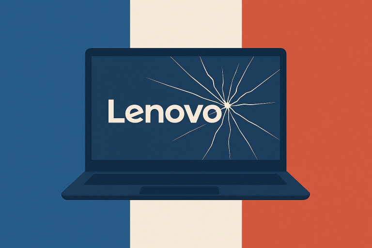 lenovo écran fissuré