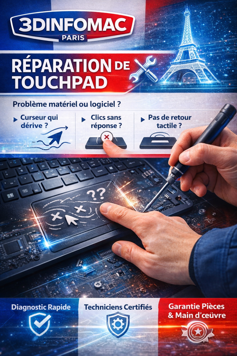 Remplacement du pavé tactile 