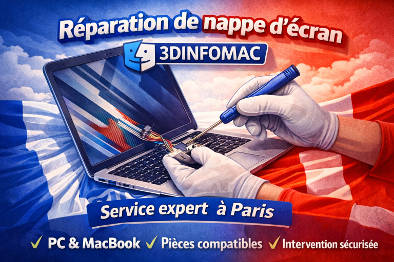 nappe d’écran défectueuse