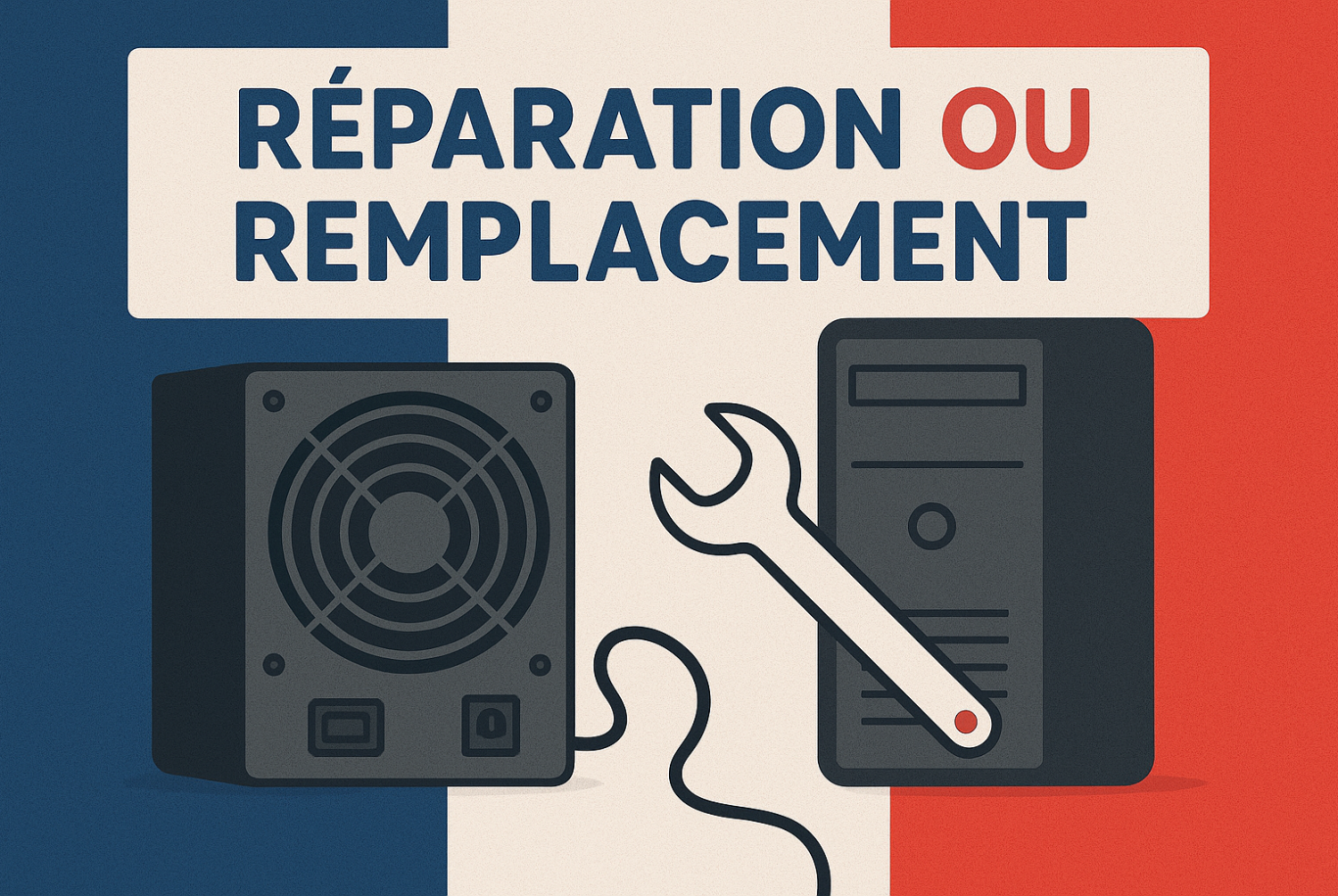 dépannage et la réparation d’alimentations et d’ordinateurs de bureau