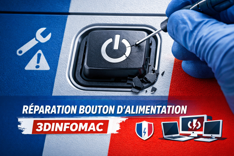 Réparation bouton Power – Service professionnel à Paris