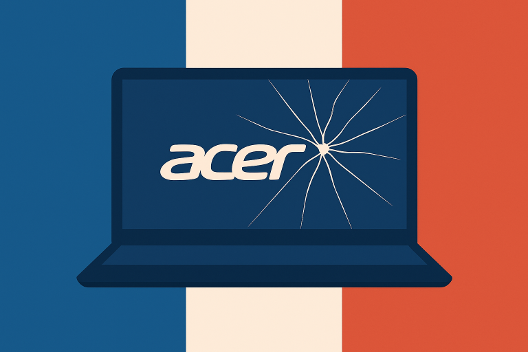 acer écran fissuré