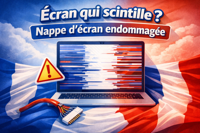 Réparation de nappe d’écran d’ordinateur portable à Paris