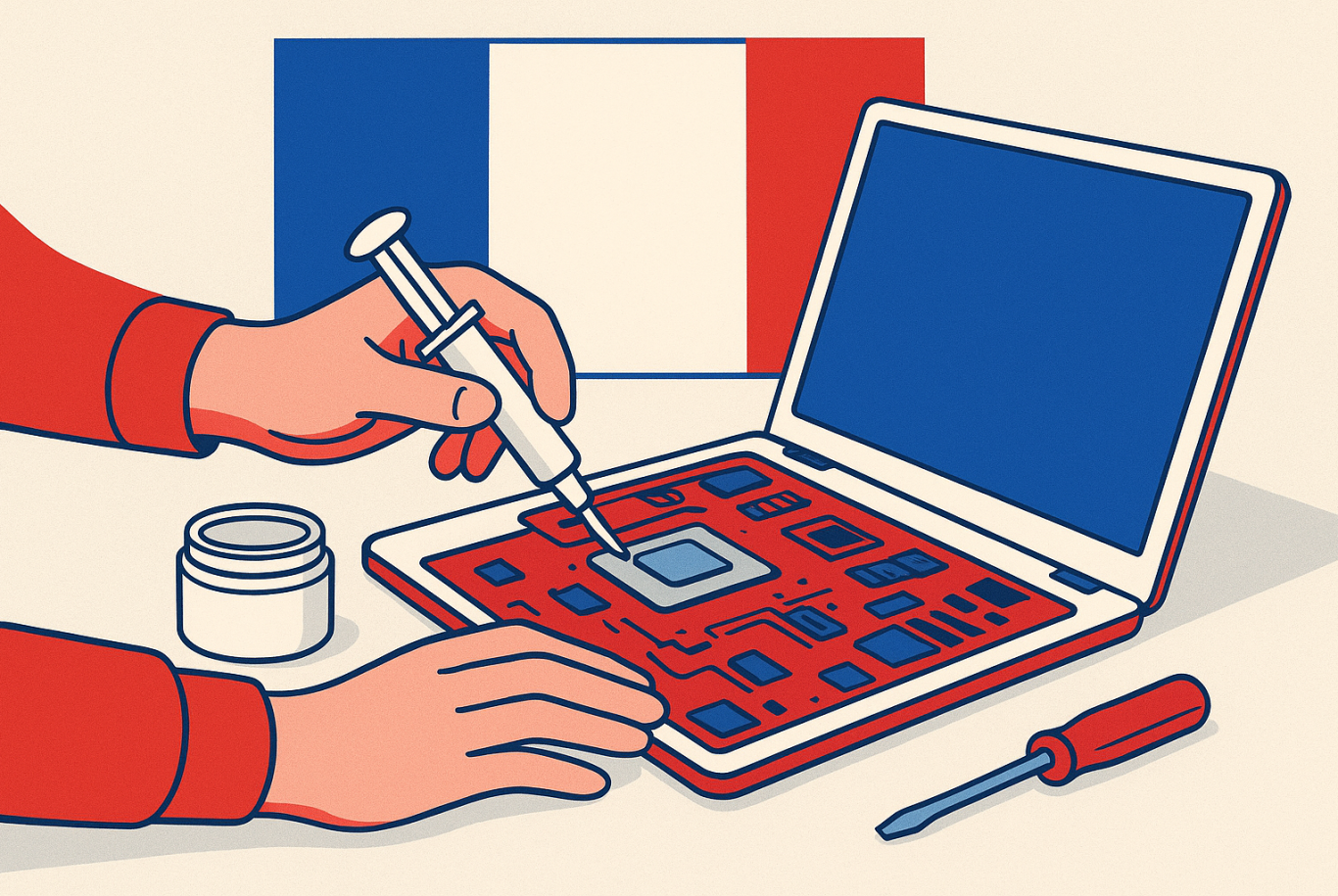 Remplacement de pâte thermique CPU  GPU