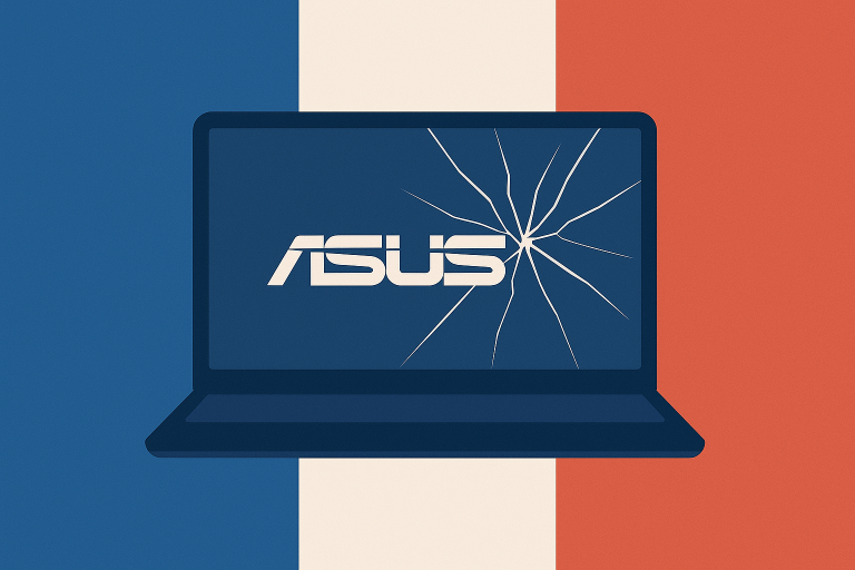asus écran fissuré