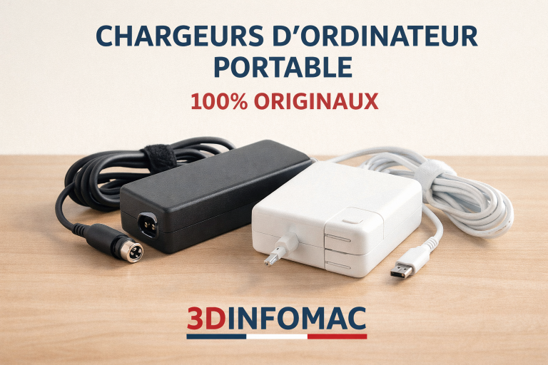 Chargeurs d’Origine pour PC Portables – 3DINFOMAC Paris